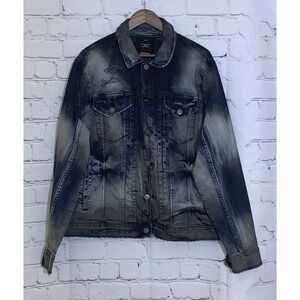 Jordan Craig Jean Jacket Legacy Edition X-Large Aged Wash Distressed Denim 91422